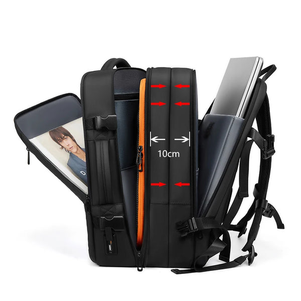 Mingao 241054 Expandable USB Travel Laptop Backpack