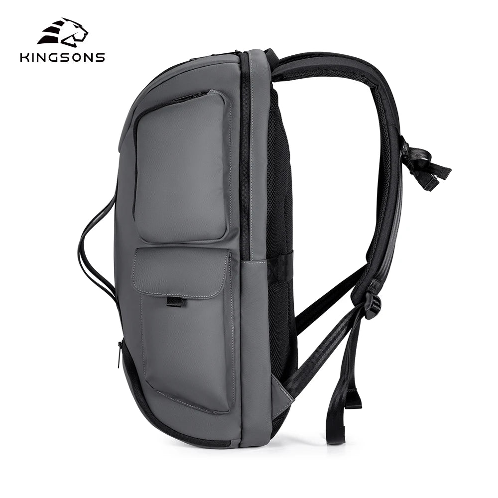 Kingsons waterproof travel backpack — back panel