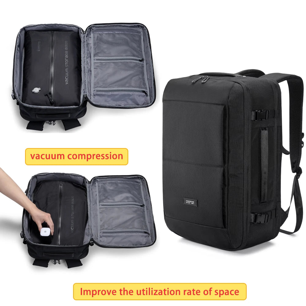 Kingsons waterproof travel backpack — back panel