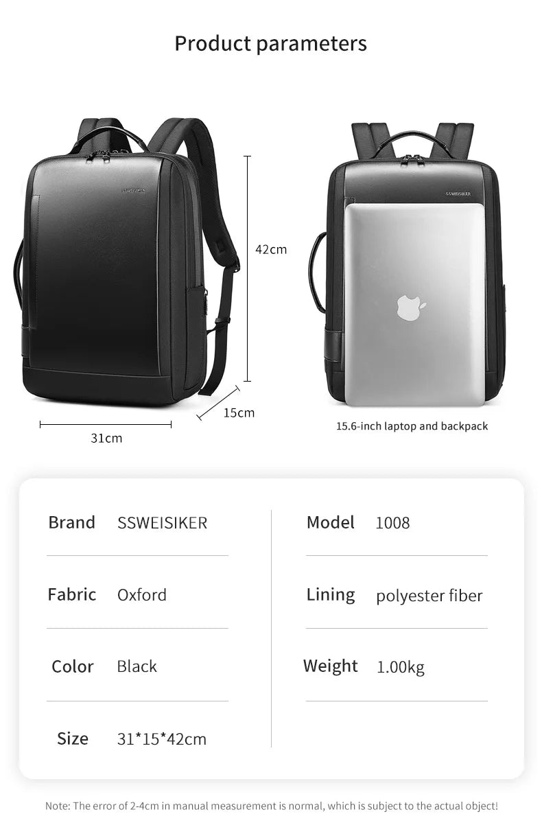 Mingao 1008 Anti-Theft USB Business Travel Laptop Backpack - detail 1