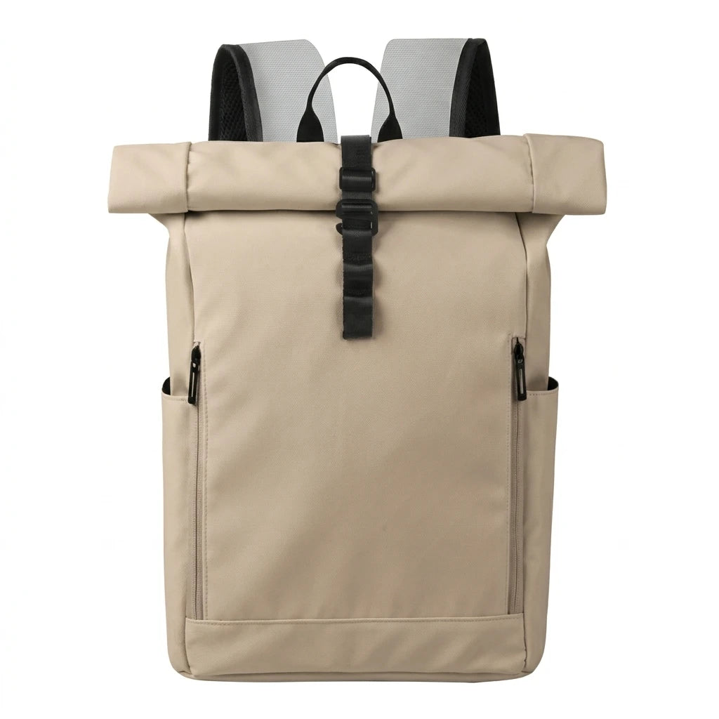 Backper Atlas Expandable Laptop Backpack — Oatmeal