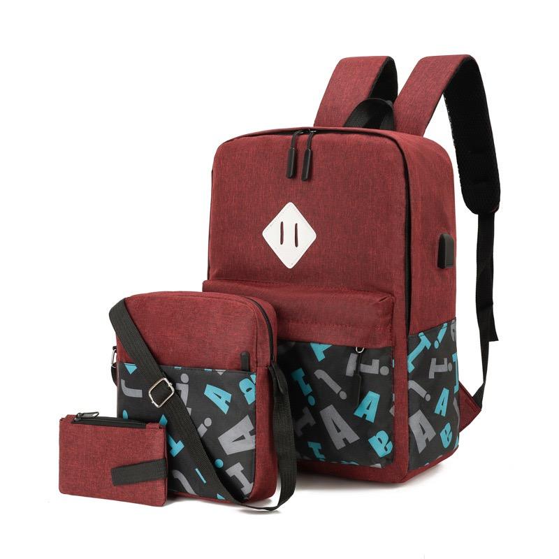 Orthosie SJ8145L 3-piece backpack set open compartment