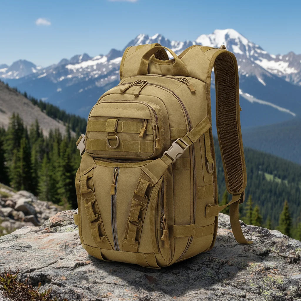 Tactical hiking backpack 20L front view