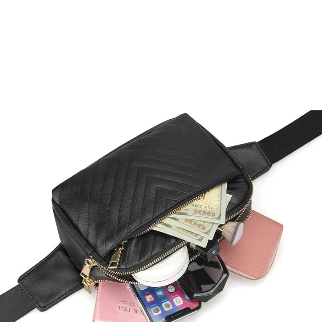 Backper Celaeno PU Leather Waist Bag — strap view