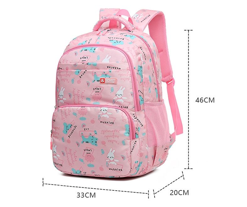 Cute Rabbit & Animal Pattern Kids Backpack - Crocus BP6694 - Senjia wholesale backpack detail