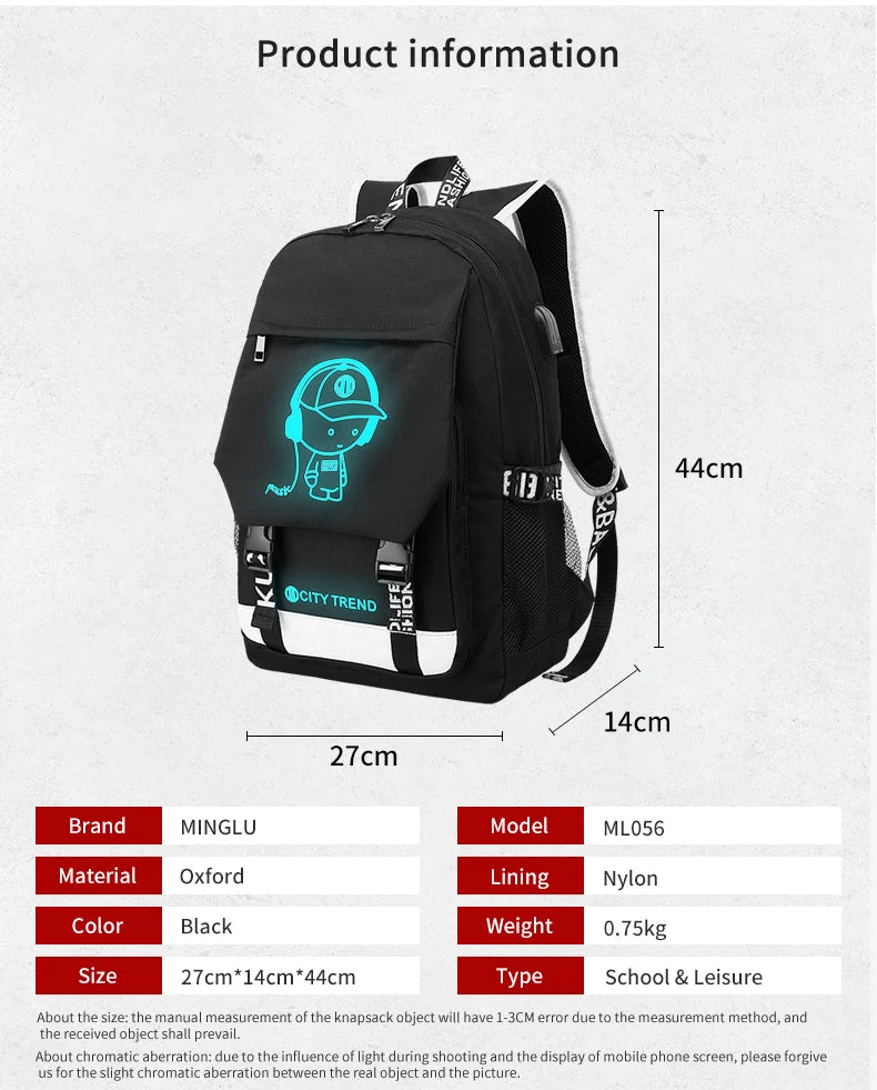Mingao 056 Waterproof Anti-Theft Student School Backpack - detail 2