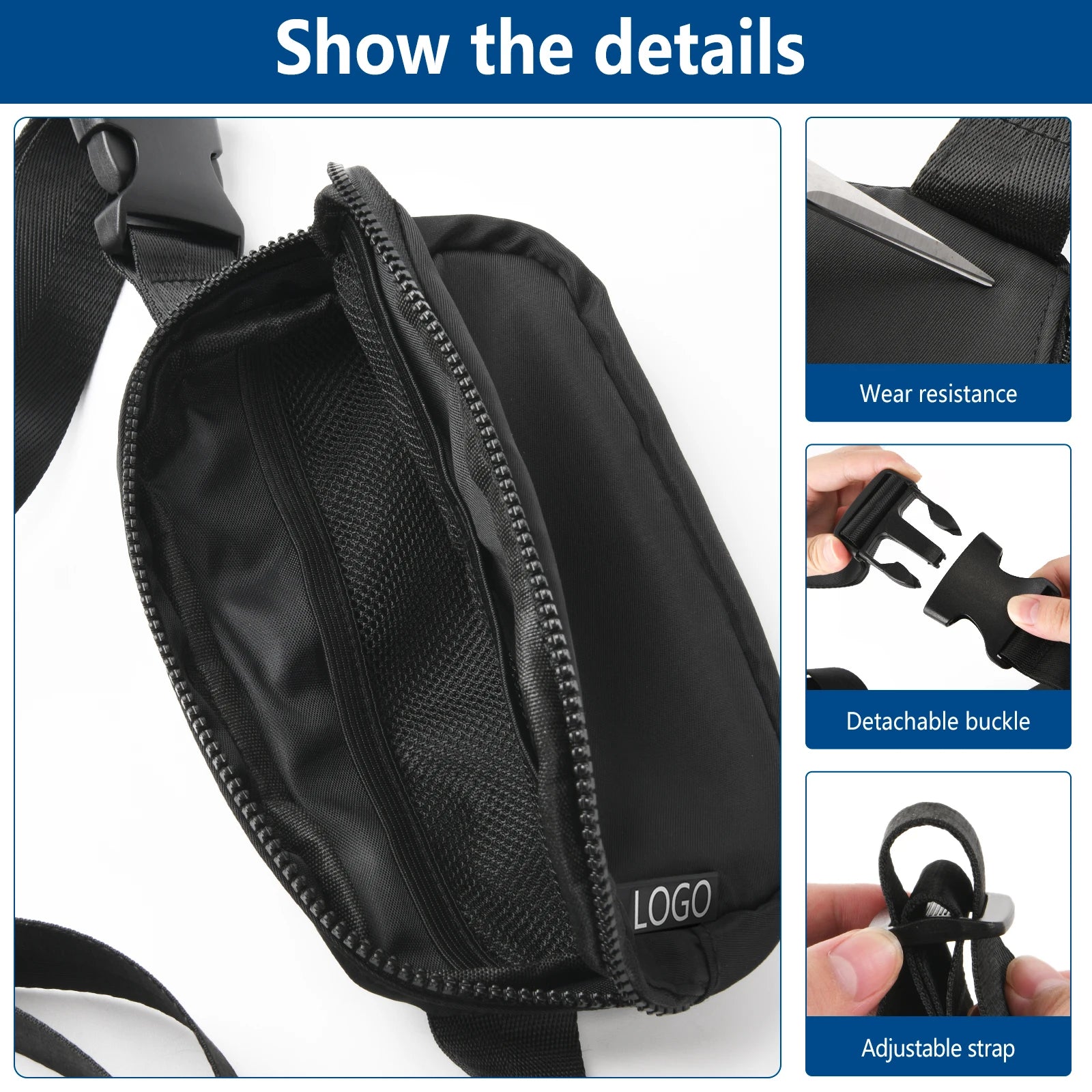 Backper Telescopium Yoga Waist Bag — strap detail