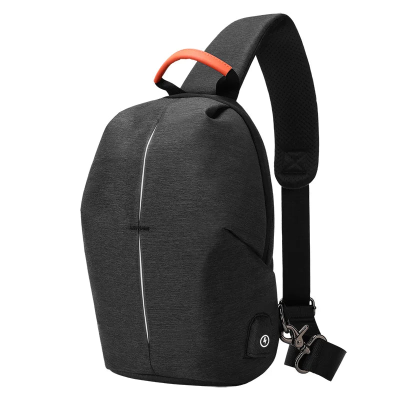 Mingao 1450 Korean Waterproof Crossbody Sling Bag - Black
