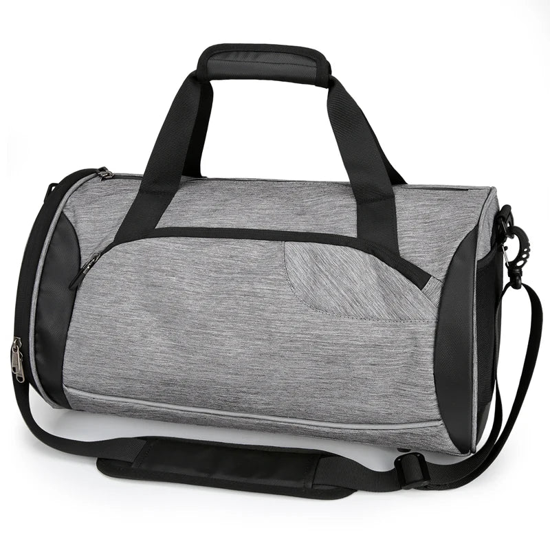 Mingao 303 Waterproof Sports Travel Duffle Bag with Shoe Compartment - Grey