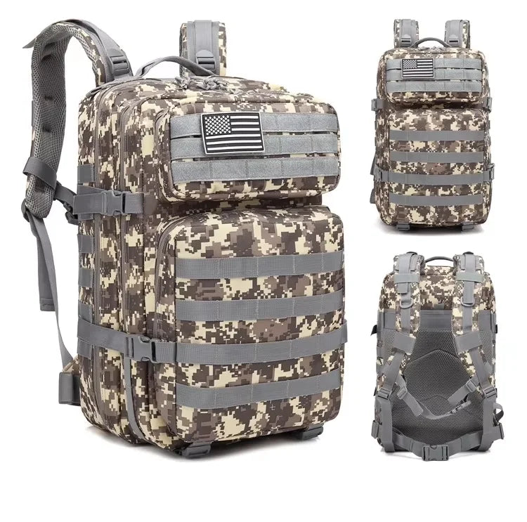 Hong BM-24M669 45L Waterproof Molle Tactical Backpack - ACU