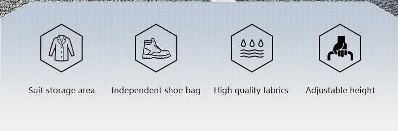Mingao 233028-0 Wheeled Foldable Garment Travel Duffle Bag - detail 2