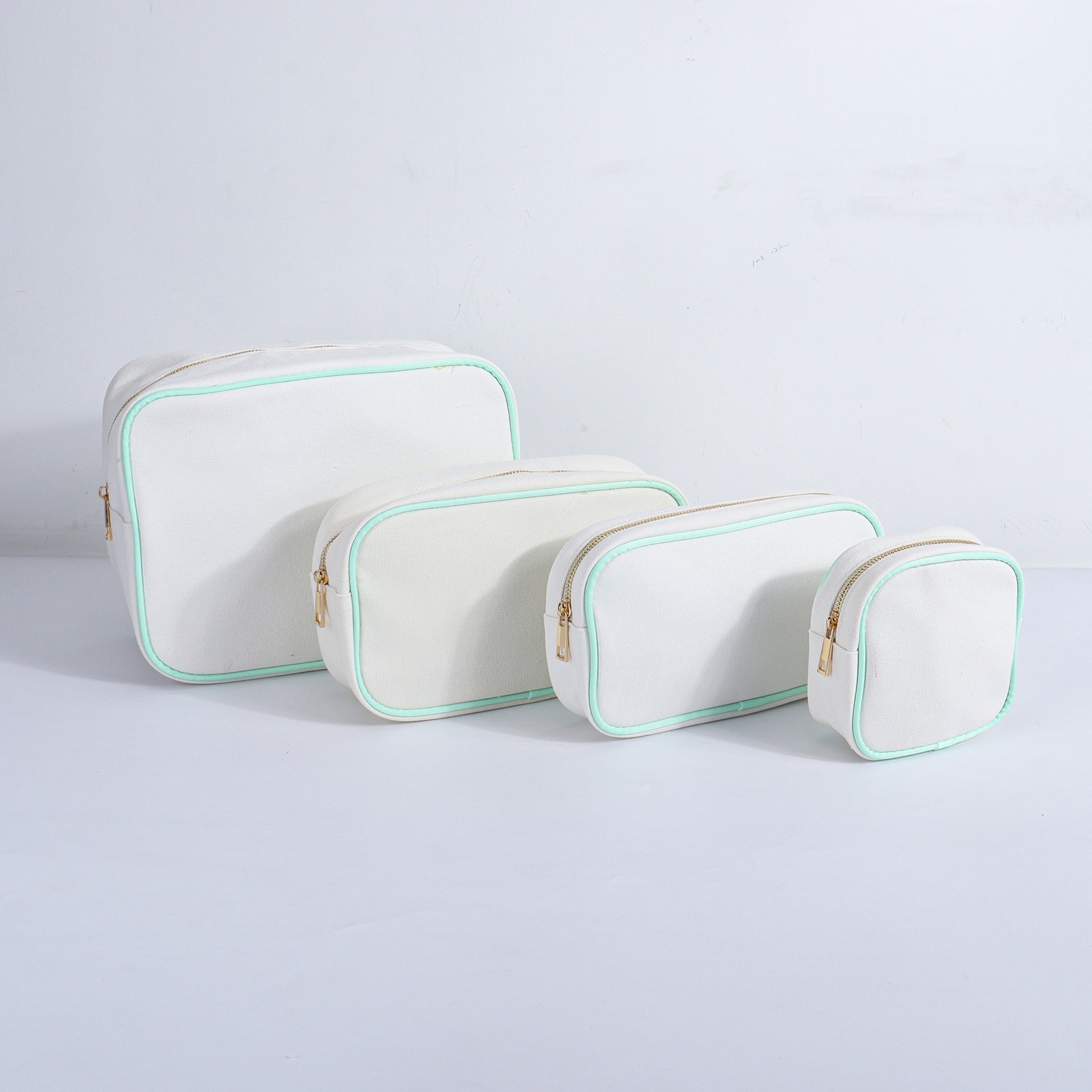 Backper Aquila Blank Canvas Cosmetic Bag — Mint