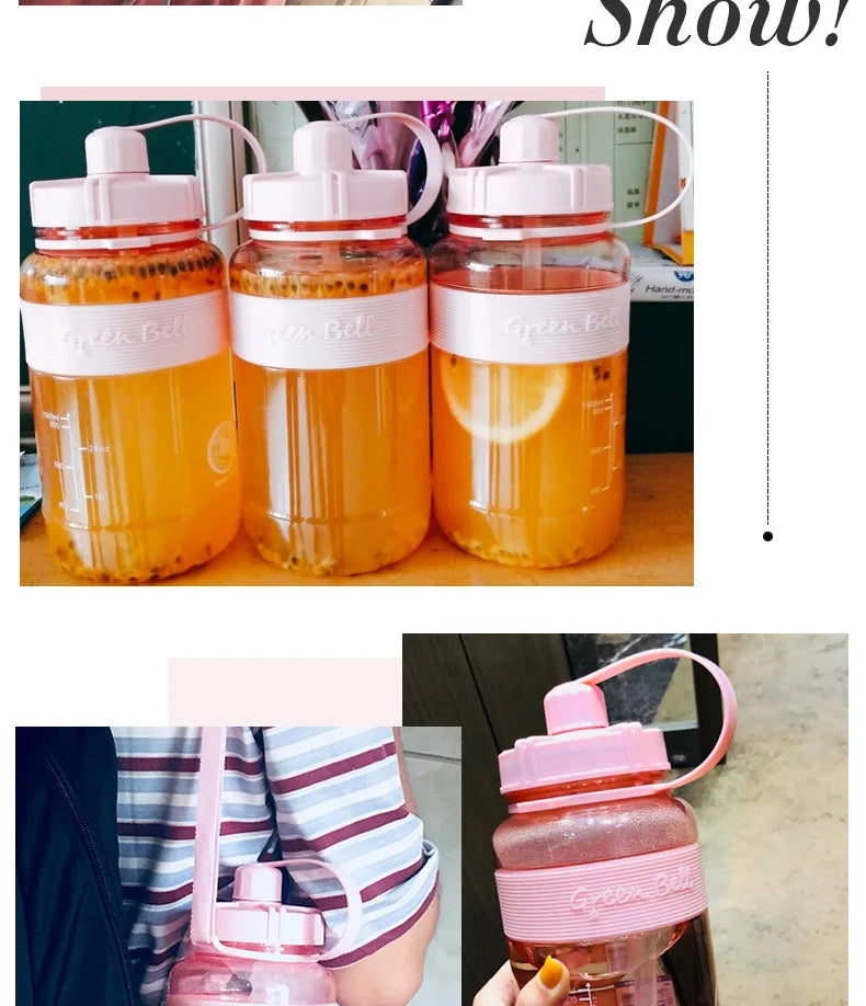 1500ml Large Plastic Sports Water Bottle – 8