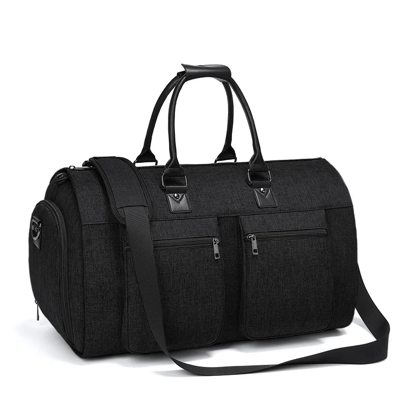 Mingao 233028 Foldable Waterproof Garment Duffle Bag - Black