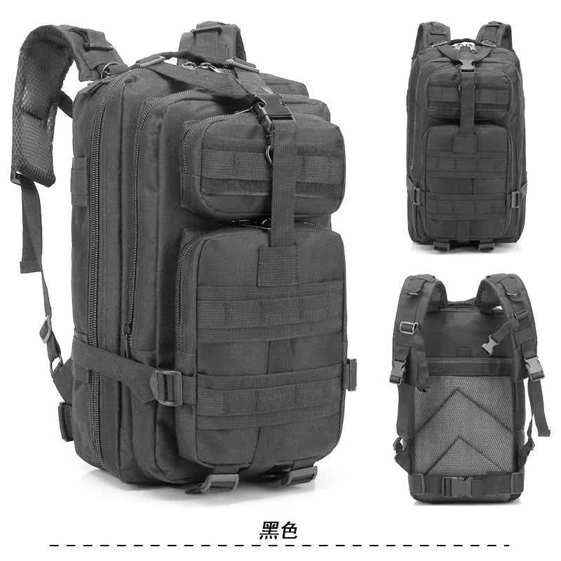 Hong BM-24M751 25L Waterproof Tactical Laptop Backpack - Black