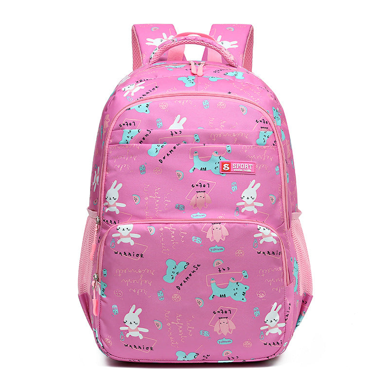 Cute Rabbit & Animal Pattern Kids Backpack - Red - Crocus BP6694 Senjia