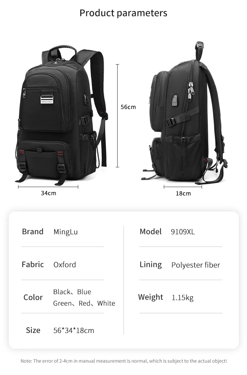 Mingao 9109XL USB Outdoor Travel Laptop Backpack - detail 1