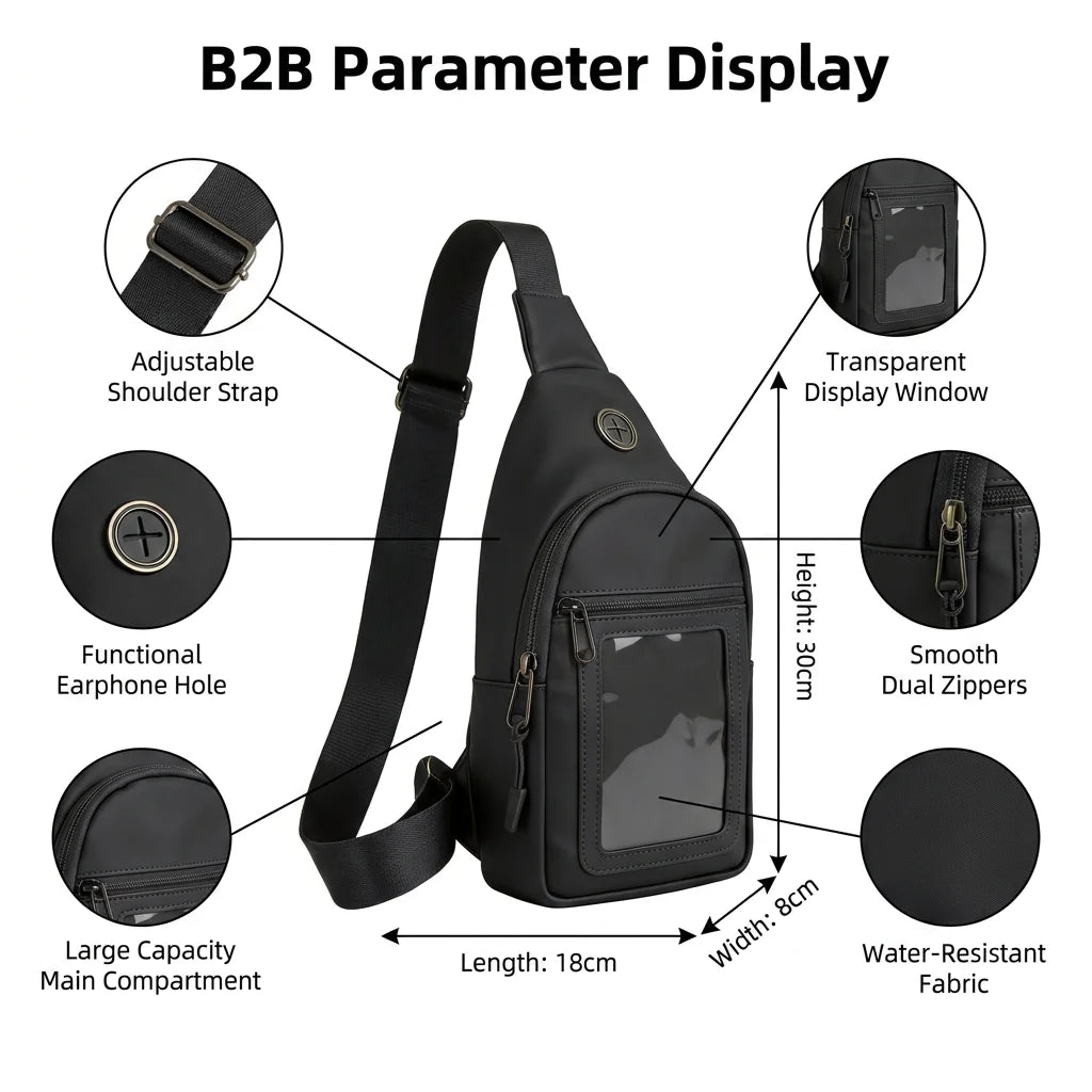 Backper Ara Graded Card Crossbody — angle view