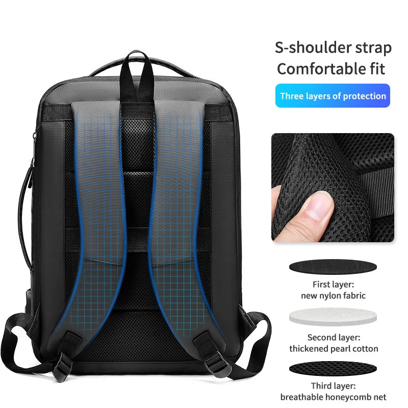 Mingao 1905 USB Waterproof 15.6" Laptop Backpack - view 4