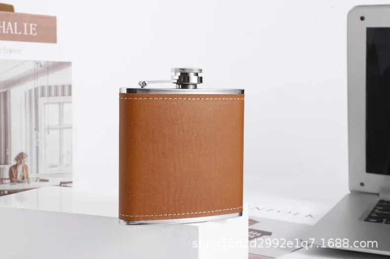 6-8oz Stainless Steel Hip Flask – Portable Pocket Spirit Bottle – 9