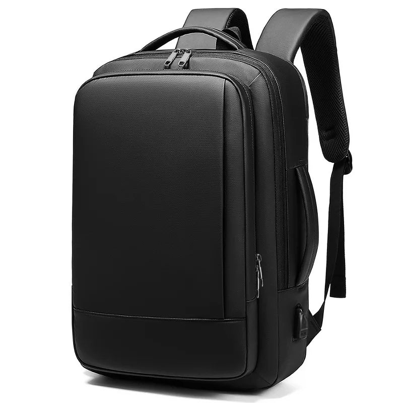 Mingao 1905 USB Waterproof 15.6" Laptop Backpack - Black