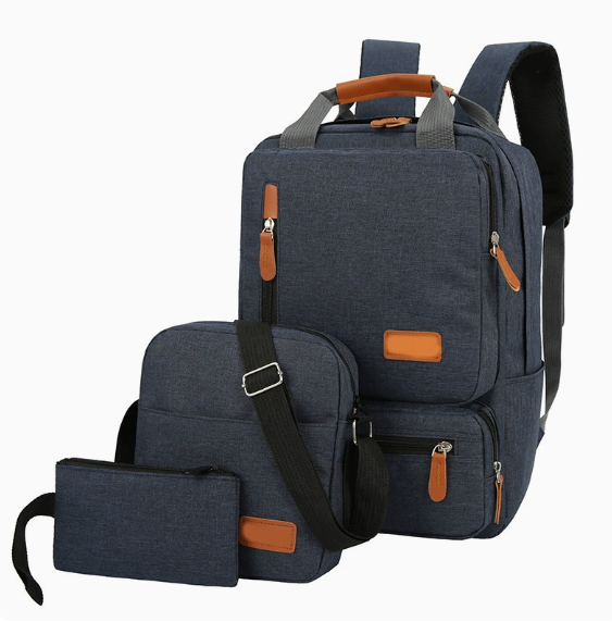 Thelxinoe backpack set in deep blue