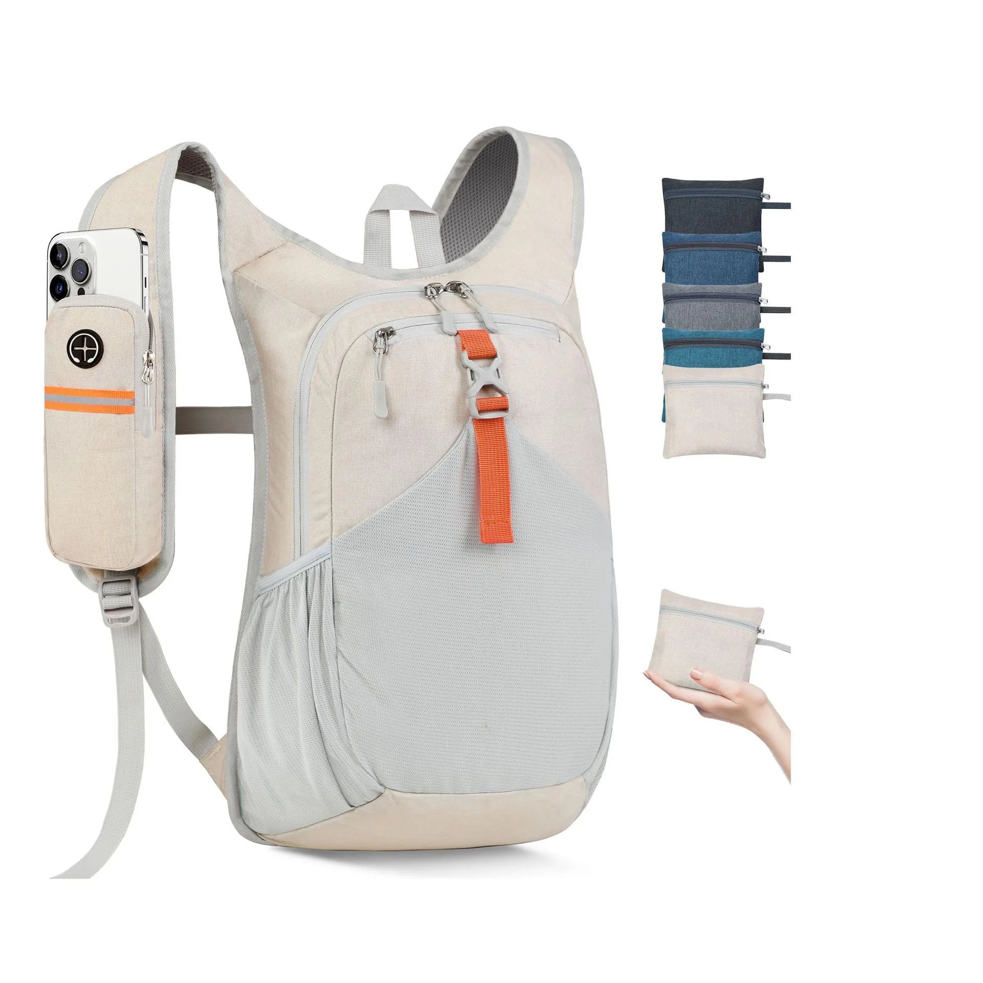 Foldable lightweight sports backpack 20L front view