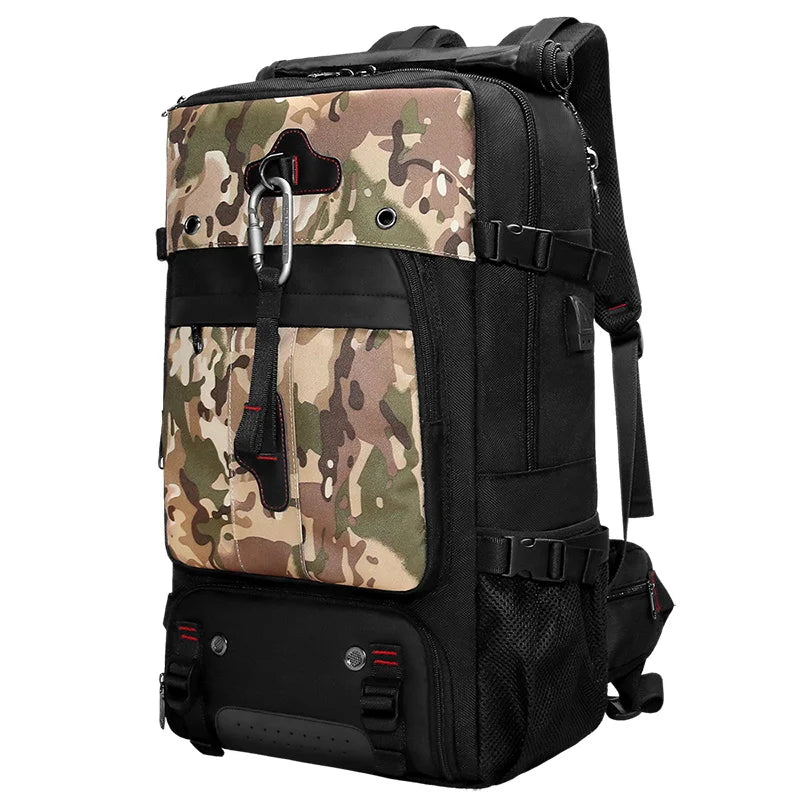 Mingao 2070 70L Waterproof Tactical Travel Backpack - Full Camo 1680D