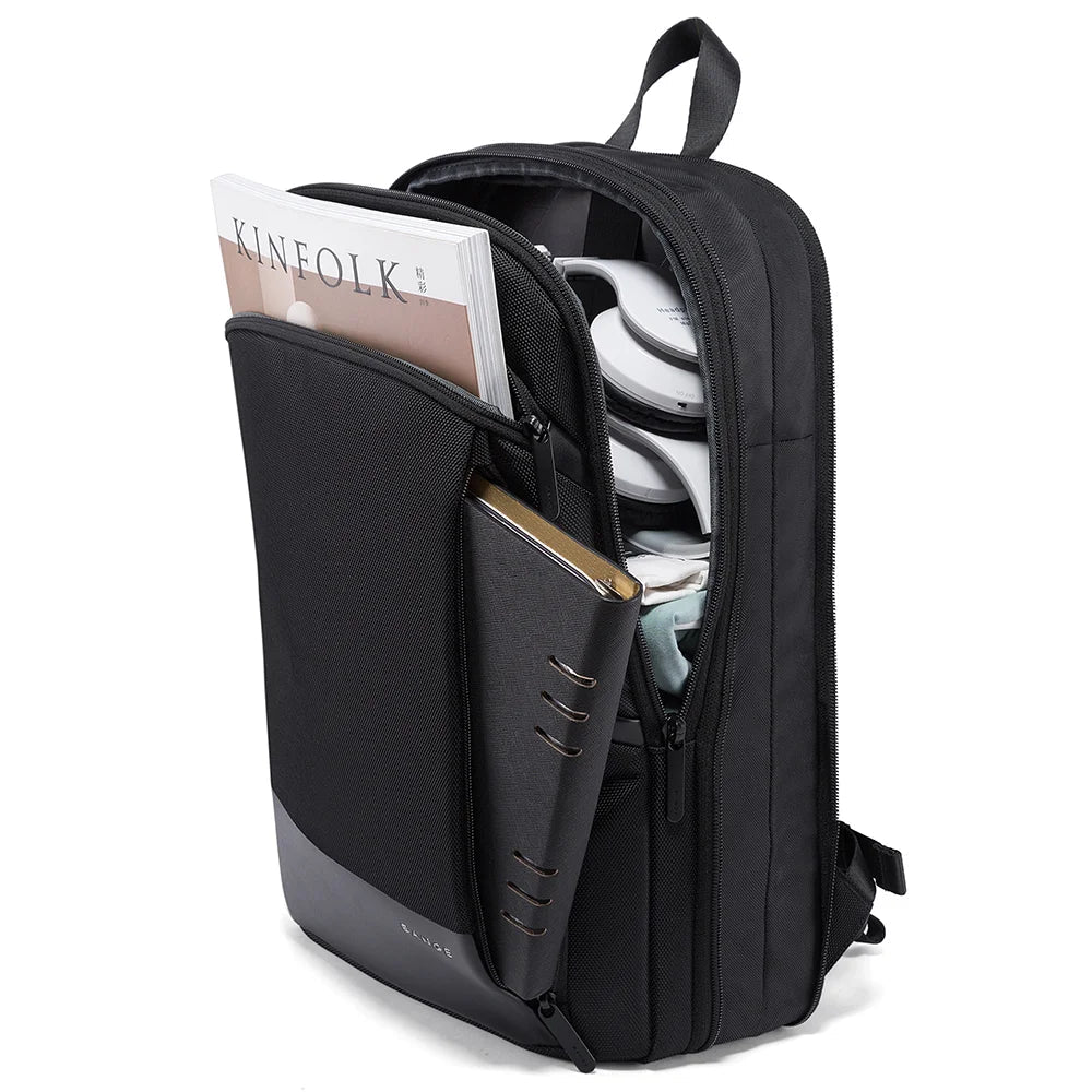Backper Fusion Anti-Theft Polyester Backpack — open view