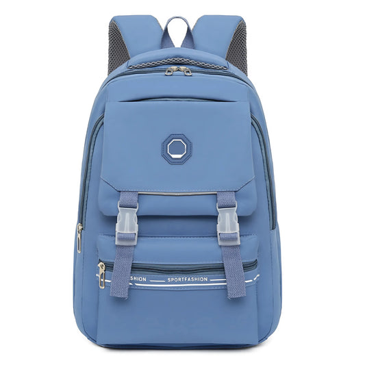 Splash-proof student school backpack front view