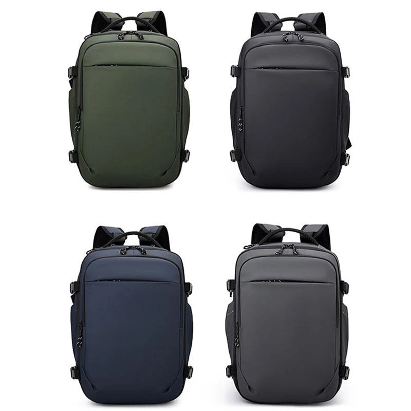 Keman KMBLTX26016 Luxury Business Laptop Backpack - Back View