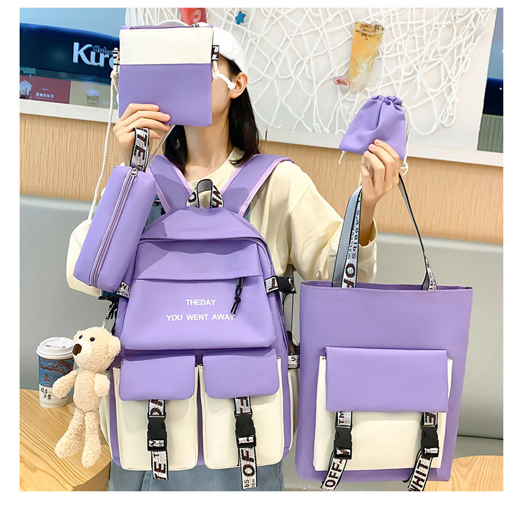 Turquoise backpack set Purple colorway