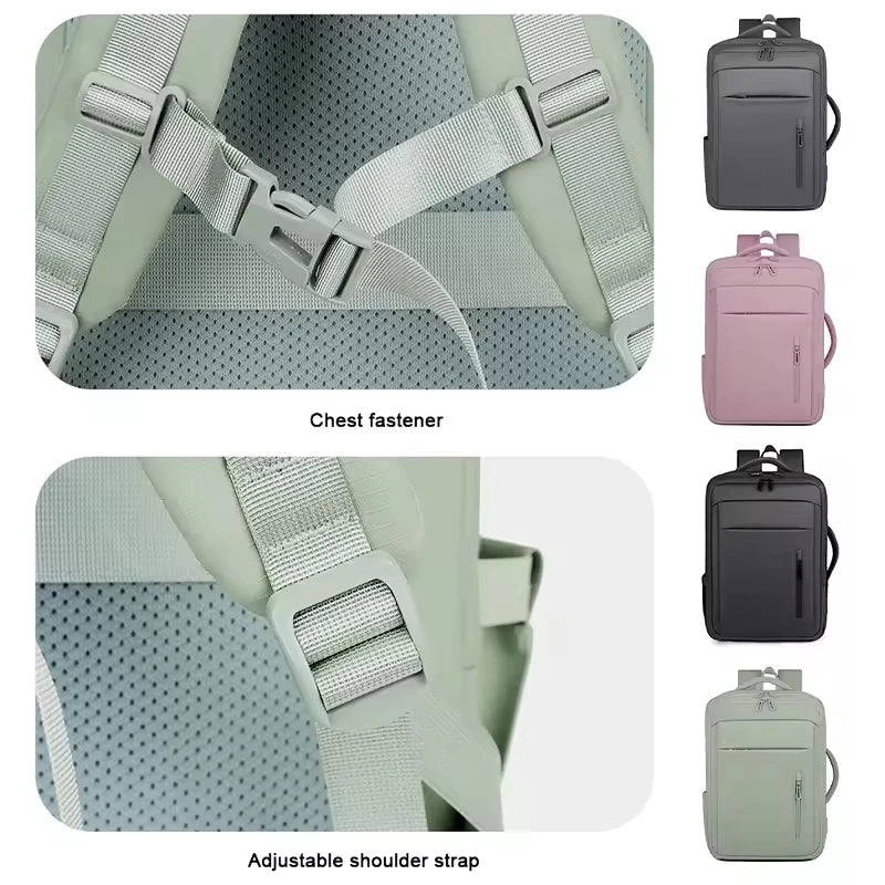 Keman KMMTS218-2 Expandable Business Waterproof Laptop Backpack with USB 5