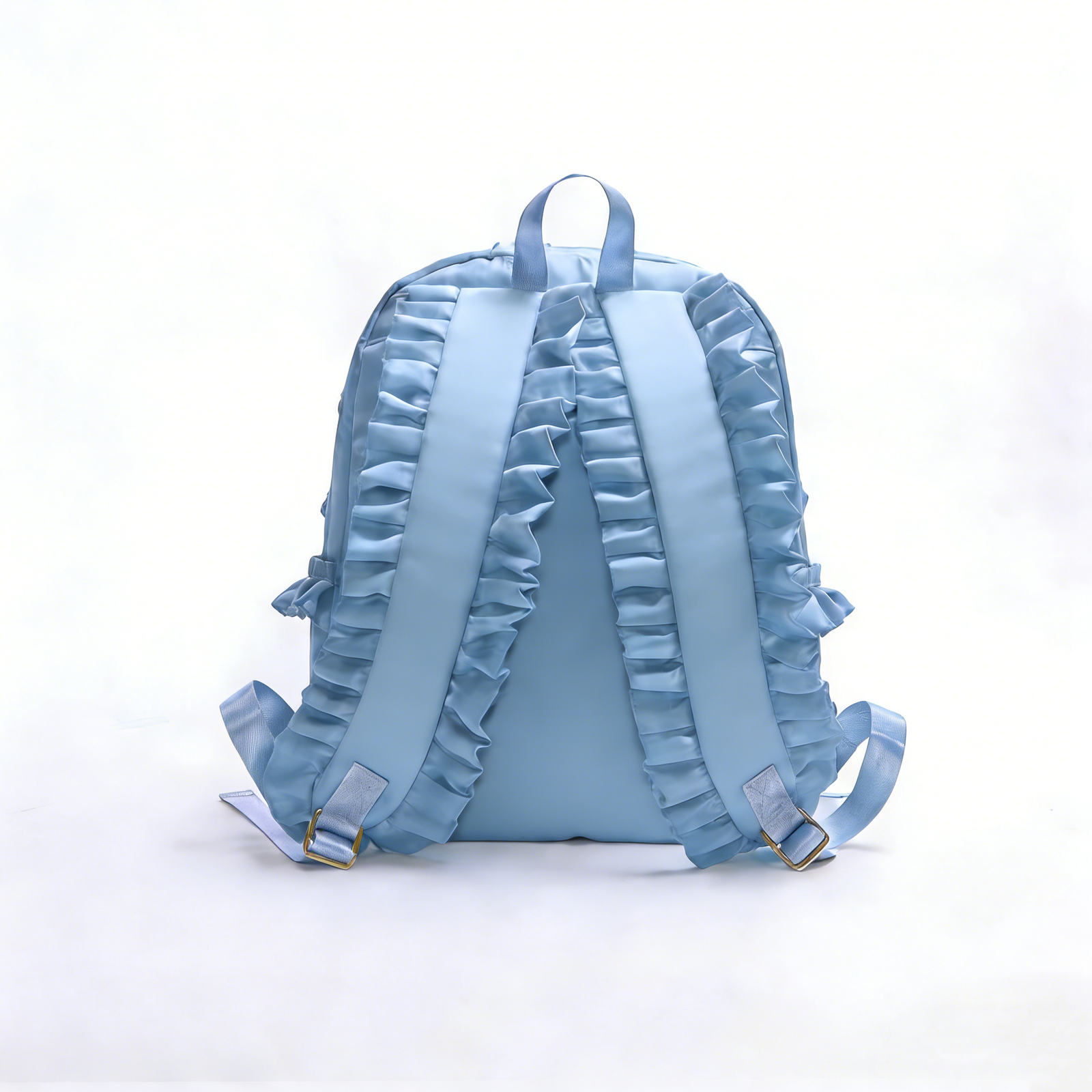Backper Cygnus KMRB48 gingham ruffle backpack detail