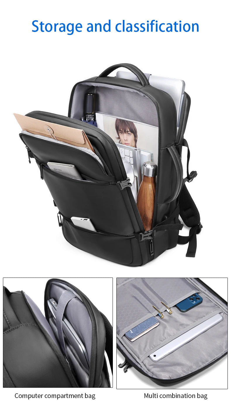 Mingao 2026 Anti-Theft USB Waterproof Business Laptop Backpack - detail 3