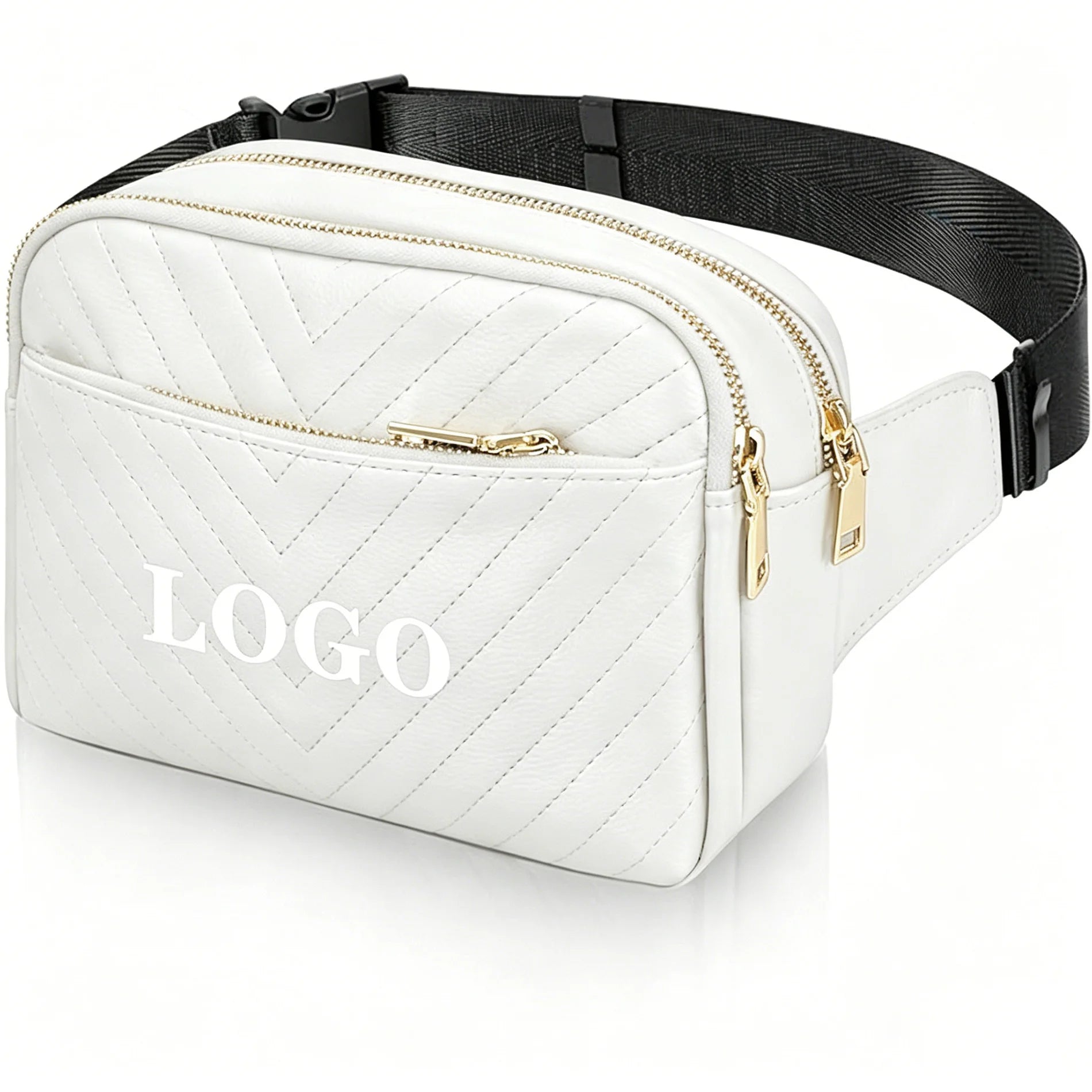 Backper Celaeno PU Leather Waist Bag — White