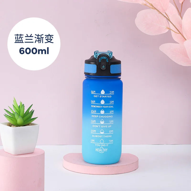 600ml Motivational Sports Water Bottle – BPA-Free – 13