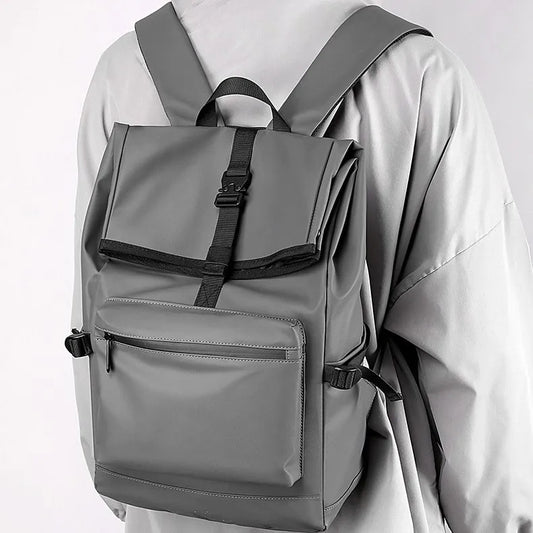 College laptop backpack side profile