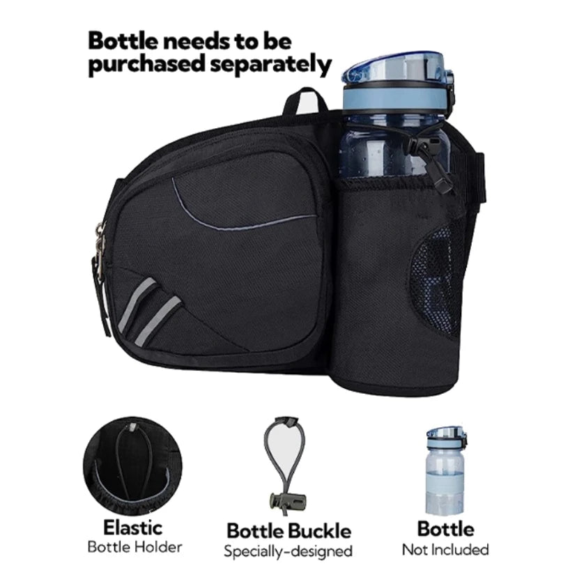 Backper Aldebaran Ripstop Waist Bag — bottle pocket view