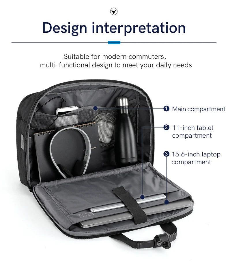 Kingsons 15.6" USB Multifunction Laptop Backpack