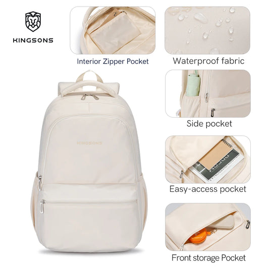 Kingsons kids' school backpack — front view