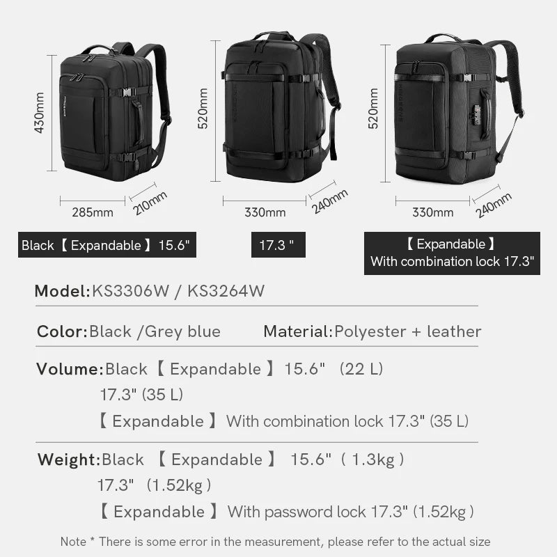 Kingsons USB charging travel backpack — lifestyle shot