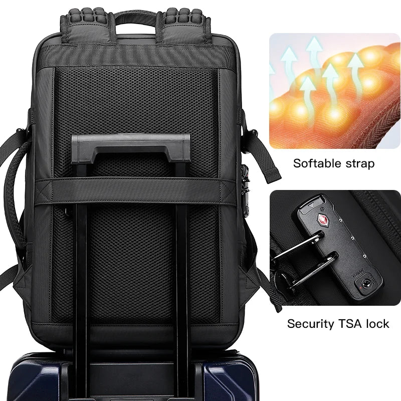 Backper Stella Expandable Polyester Backpack — size reference