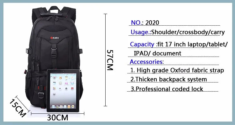 KAKA Taurus 2020 Anti-Theft Polyester Backpack