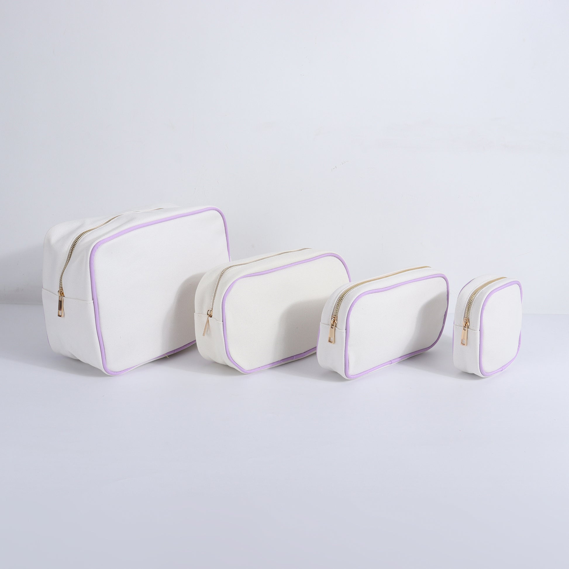 Backper Aquila Blank Canvas Cosmetic Bag — Purple