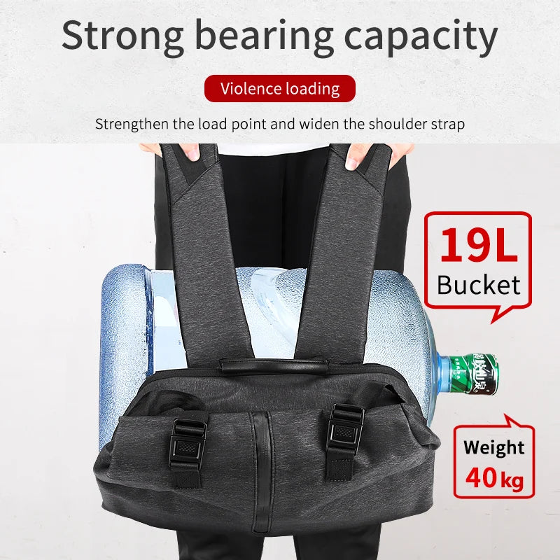 Mingao 1810-L USB Anti-Theft School Laptop Backpack