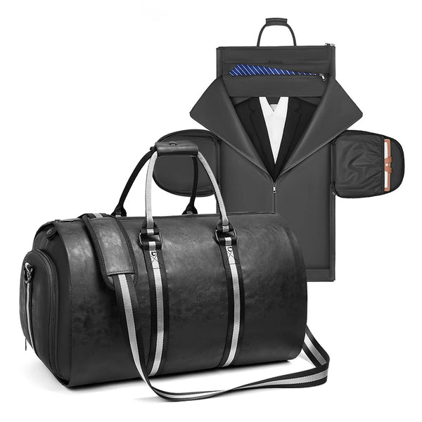 Mingao 233027 Waterproof PU Leather Garment Duffle Bag