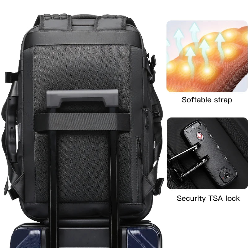 Backper Halo Waterproof Polyester Backpack — side detail