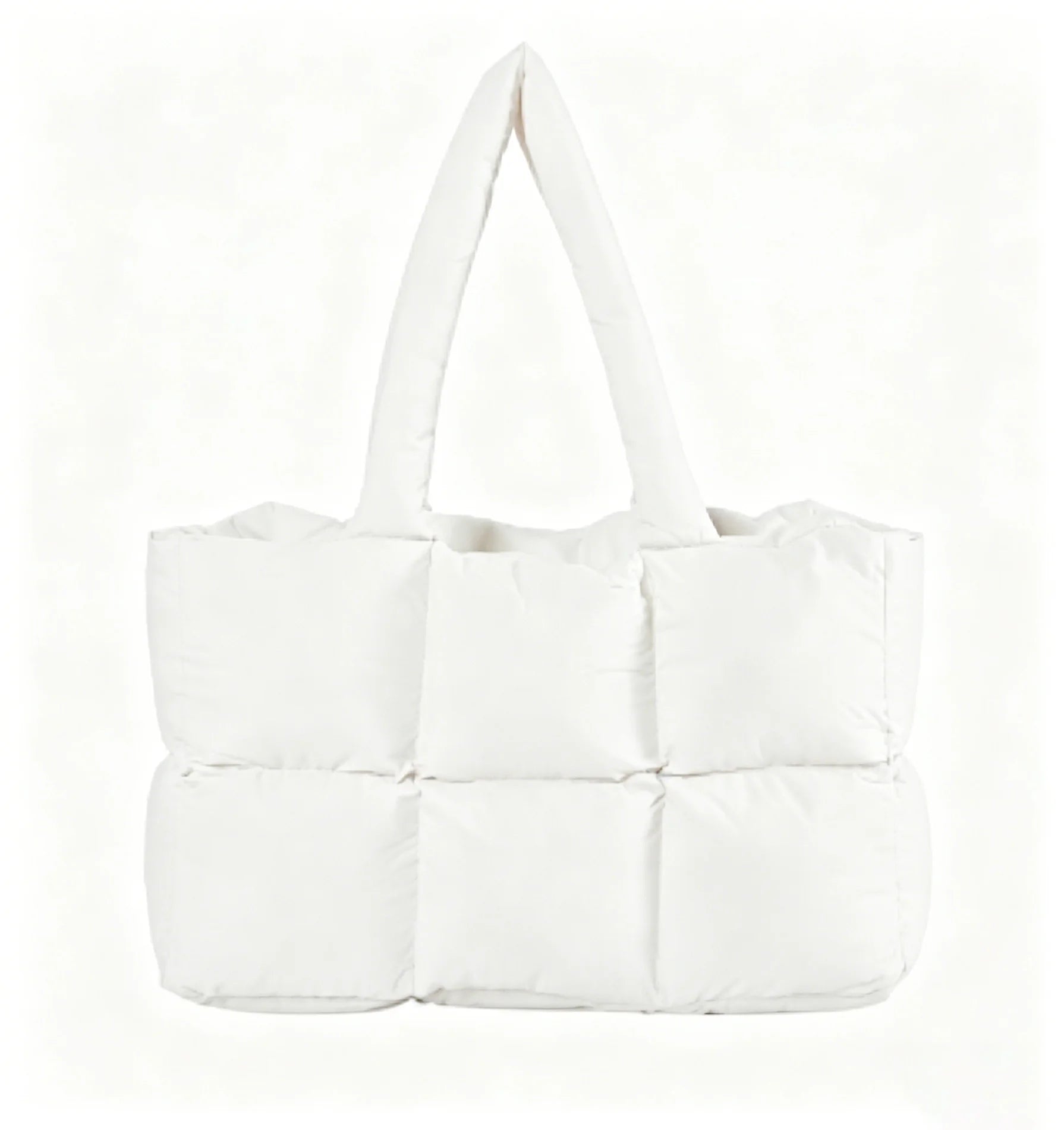 Backper Pollux Quilted Cloud Tote — Light Yellow