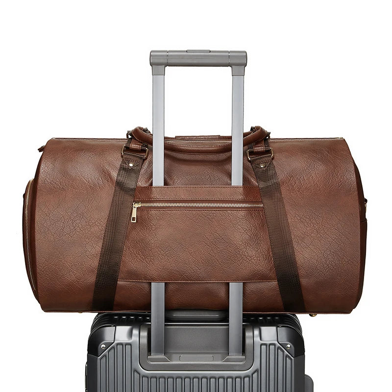 Mingao 233015 Luxury PU Leather Sneaker Garment Duffle Bag - 6